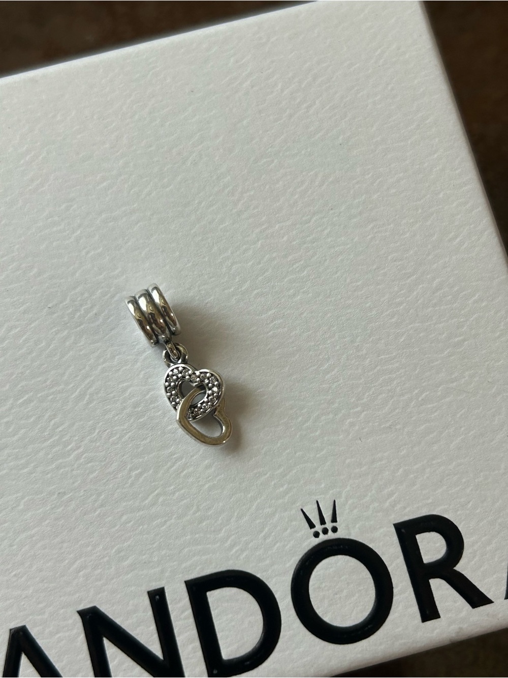 Pandora heart cz dangle charm
